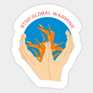 Stop global warming Sticker